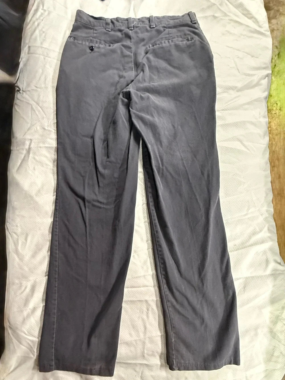 Vintage Red Kap Grey Work Pants Thrashed 30x31 Baggy ⛓️‍💥 Distressed Workwear - Picture 2 of 9